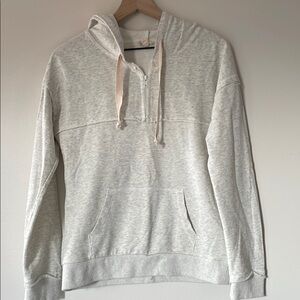 Light Gray Hoodie with Front Pocket